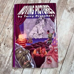 💚Moving Pictures hard cover book by Terry Pratchett